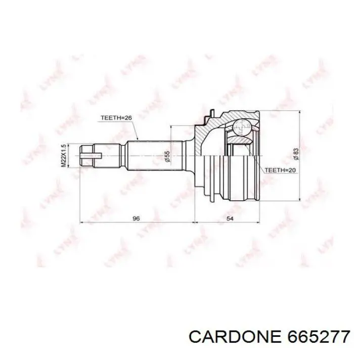 4342052210 Toyota Полуось передняя левая