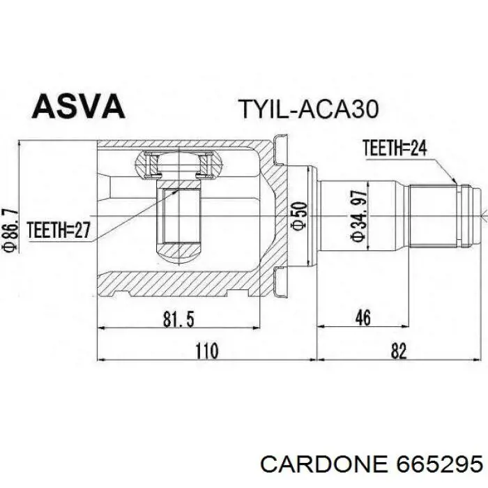 Привод передний левый Cardone 665295 цена, от 133.02 USD