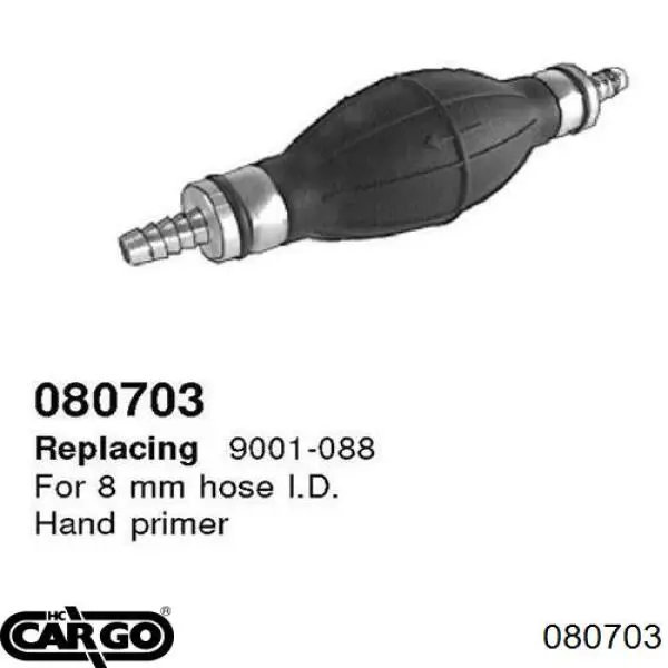 Ручная подкачка топлива (груша) Cargo 080703 цена, от 5.47 USD