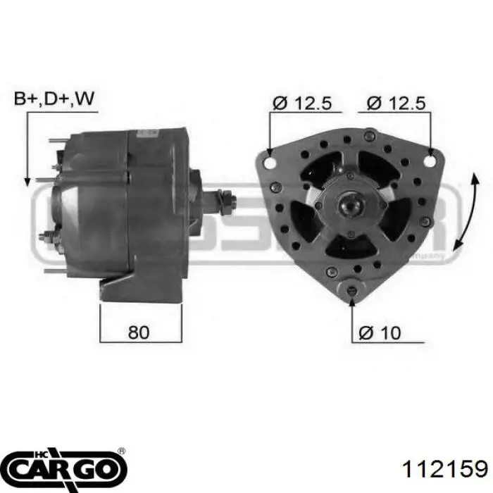 Автомобильный генератор Cargo 112159 цена, от 165.17 USD