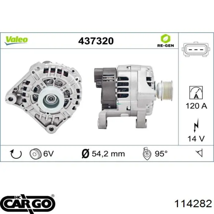 Стартер 114282 Cargo