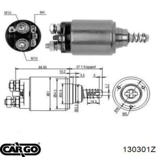CSO10100AS Casco Тяговое реле стартера