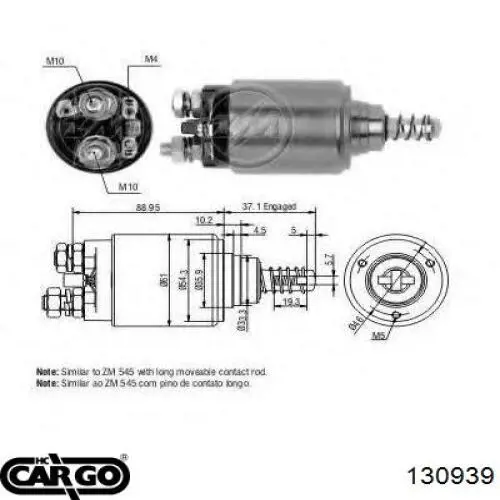 Втягивающее реле стартера SS0088 AS/Auto Storm