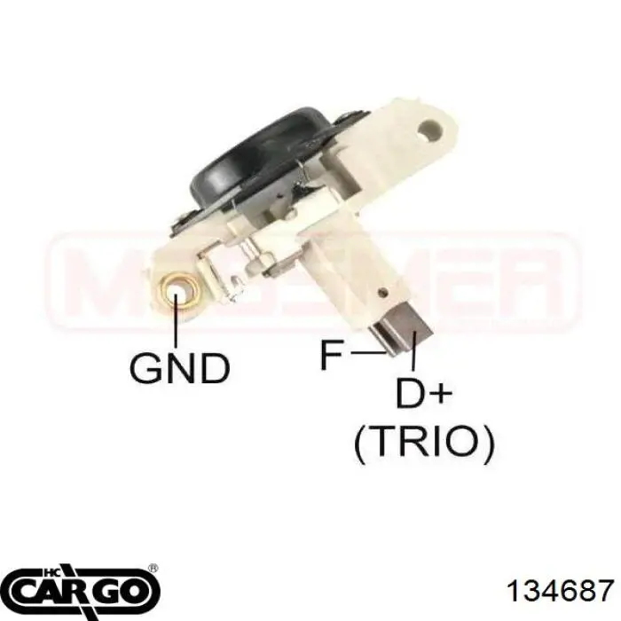 Regulador alternador 134687 Cargo