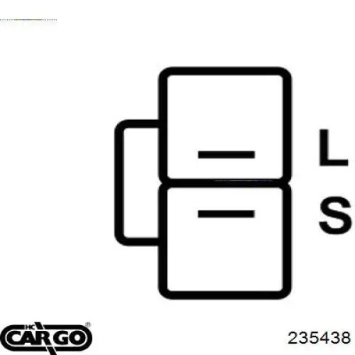 235438 Cargo реле-регулятор генератора (реле зарядки)