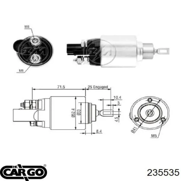 Interruptor magnético, estárter 235535 Cargo