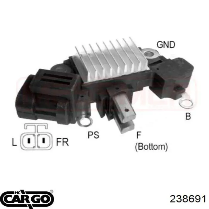 Реле регулятор генератора CARGO 238691