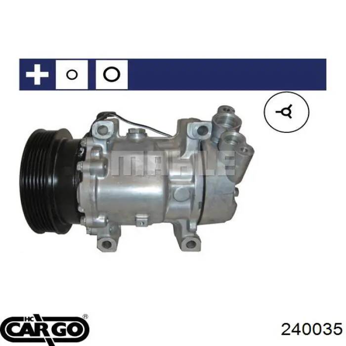 Компрессор кондиционера 240035 Cargo