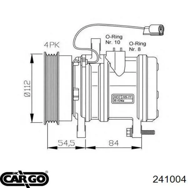 241004 Cargo compressor de aparelho de ar condicionado