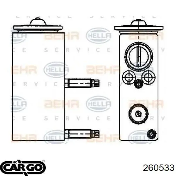 Клапан TRV кондиционера 260533 Cargo