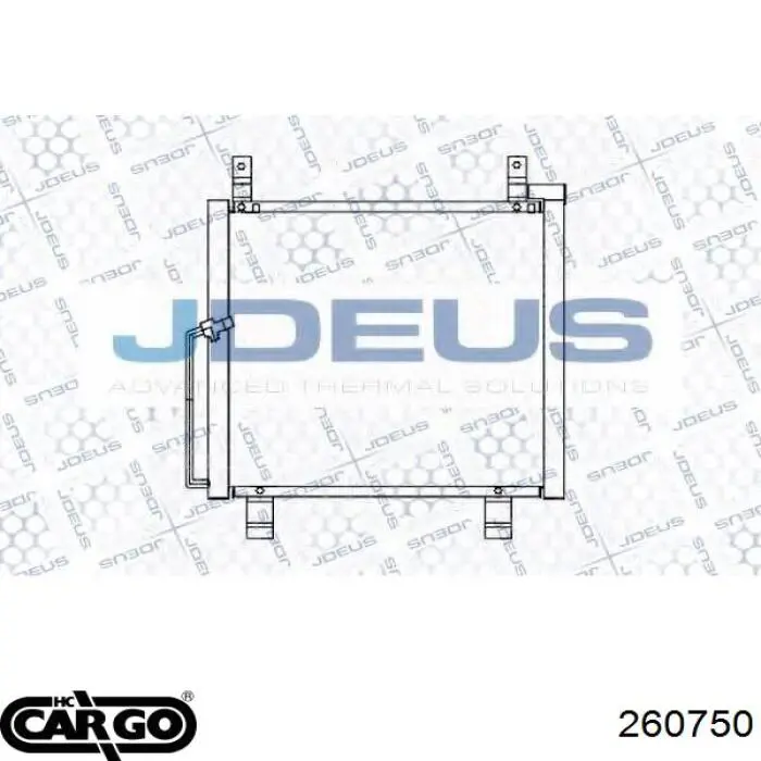 Condensador aire acondicionado 260750 Cargo