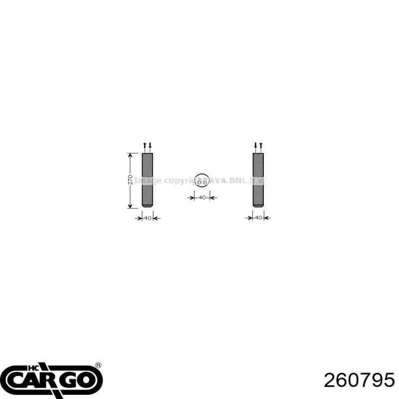 260795 Cargo ресивер-осушитель кондиционера