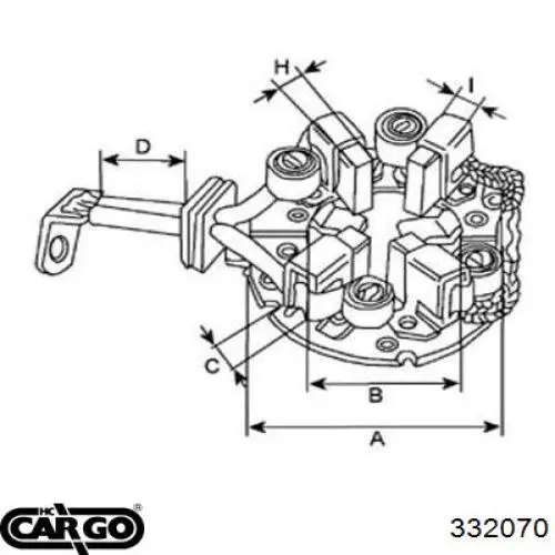 Щеткодержатель стартера Cargo 332070 цена, от 9.48 USD