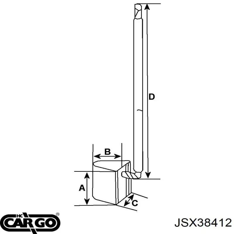 JSX38412 Cargo Щетки на стартер