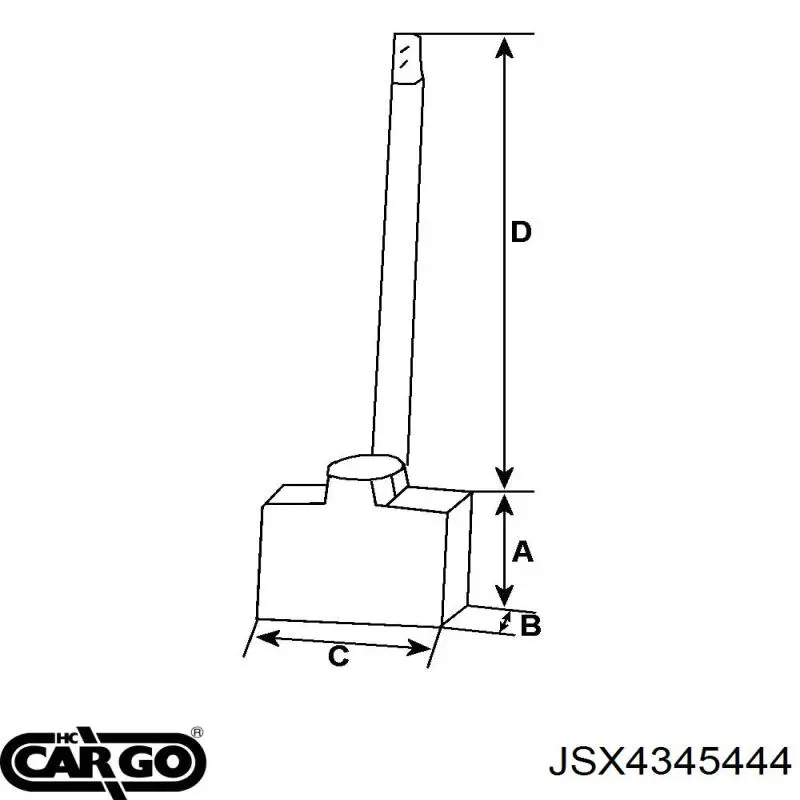 Купить JSX4345444 Cargo Щетки стартера