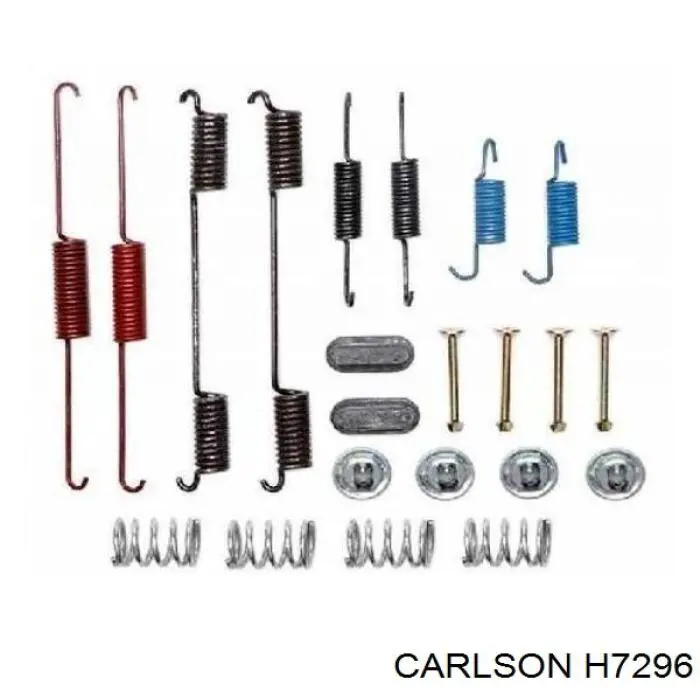 H7296 Carlson монтажный комплект задних барабанных колодок