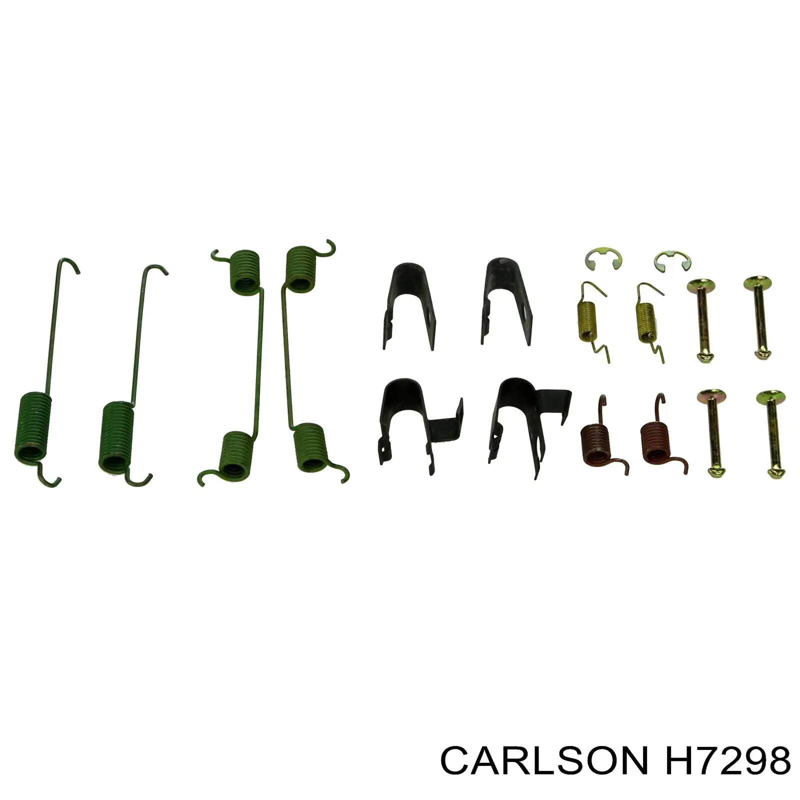 Купить H7298 Carlson Монтажный комплект задних барабанных колодок