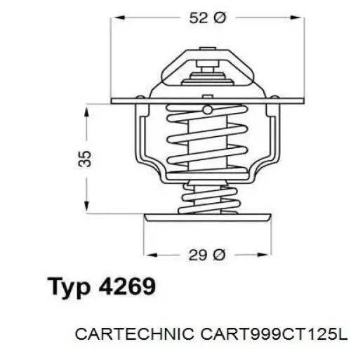 CART999CT125L Cartechnic Охлаждающаяя жидкость