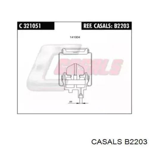 Пневмоподушка кабины B2203 Casals