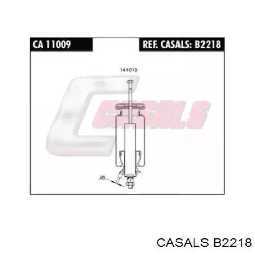 Пневмоподушка кабины B2218 Casals