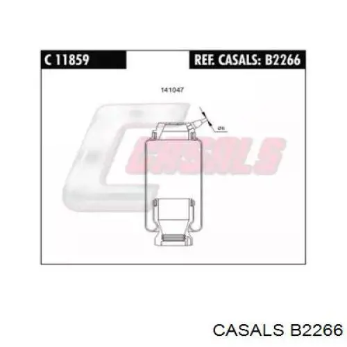 Амортизатор кабины (TRUCK) B2266 Casals