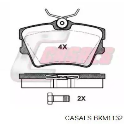 Задние тормозные колодки BKM1132 Casals