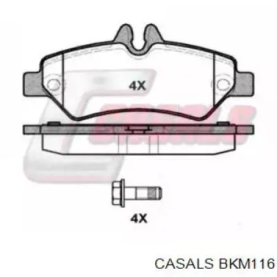 Задние тормозные колодки BKM116 Casals