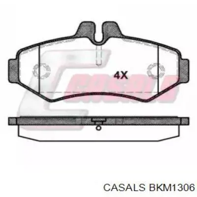 Задние тормозные колодки BKM1306 Casals