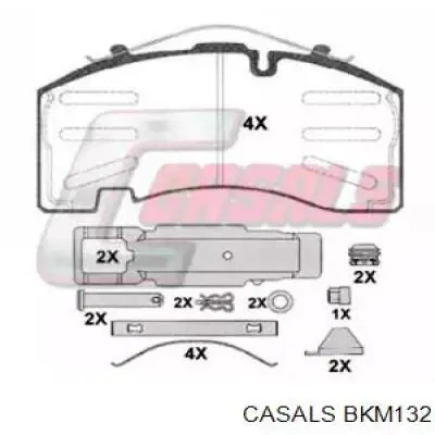 Задние тормозные колодки BKM132 Casals