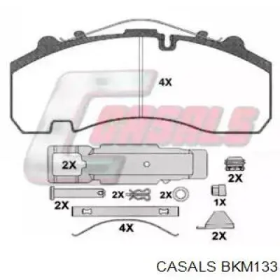 Задние тормозные колодки BKM133 Casals