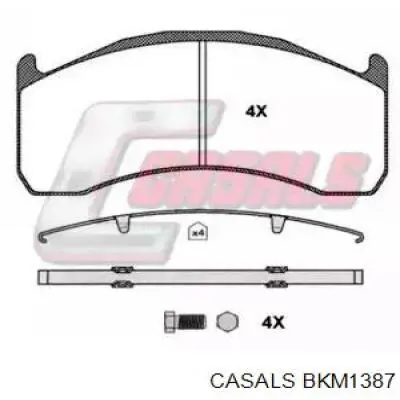 Передние тормозные колодки BKM1387 Casals