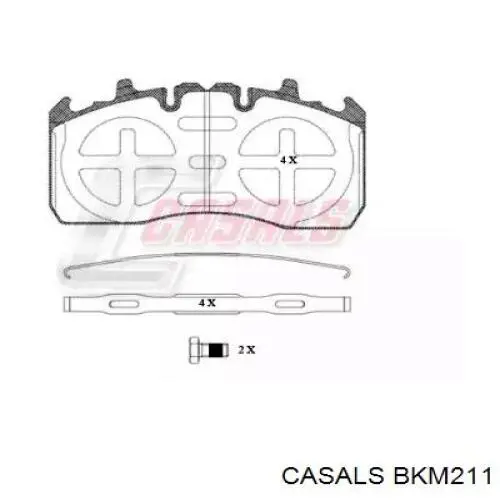 Задние тормозные колодки BKM211 Casals