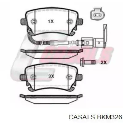 Задние тормозные колодки BKM326 Casals