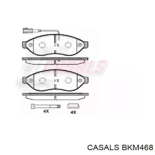 Задние тормозные колодки BKM468 Casals