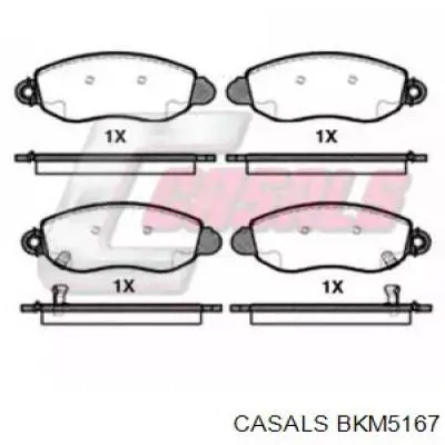 Передние тормозные колодки BKM5167 Casals