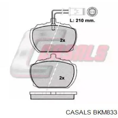 Передние тормозные колодки BKM833 Casals