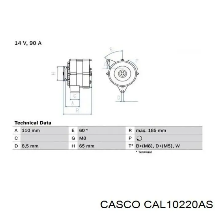 Генератор CAL10220AS Casco