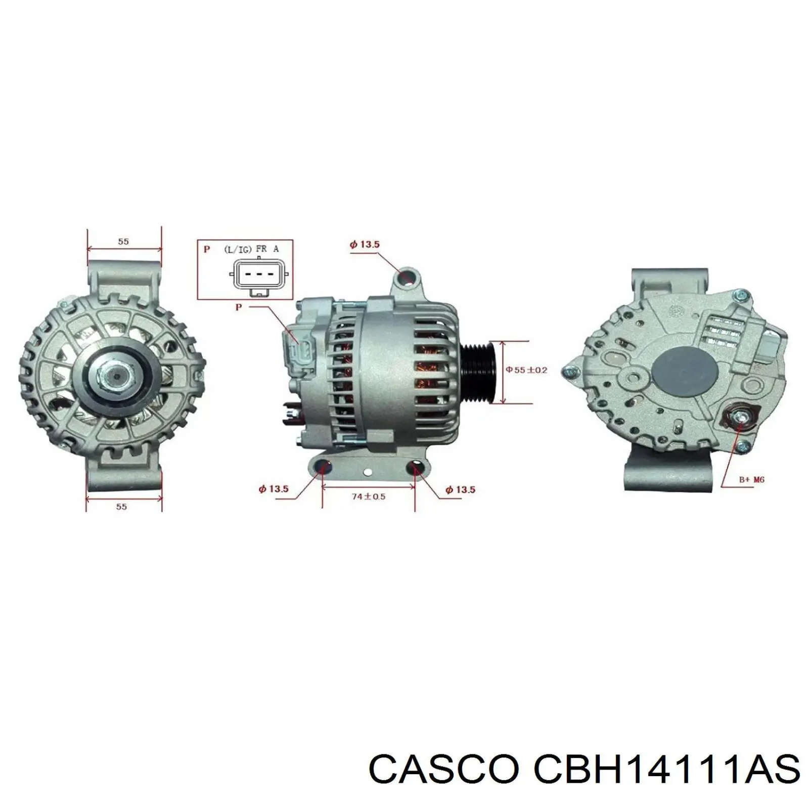 Щеткодержатель генератора Casco CBH14111AS цена, от 4.05 USD