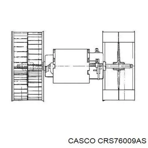 CRS76009AS Casco резистор (сопротивление вентилятора печки (отопителя салона))