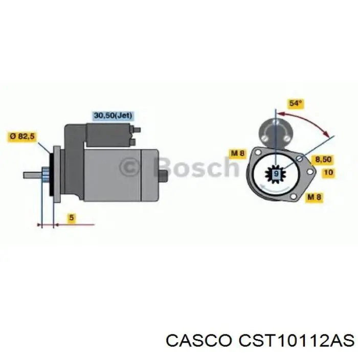 CST10112AS Casco стартер
