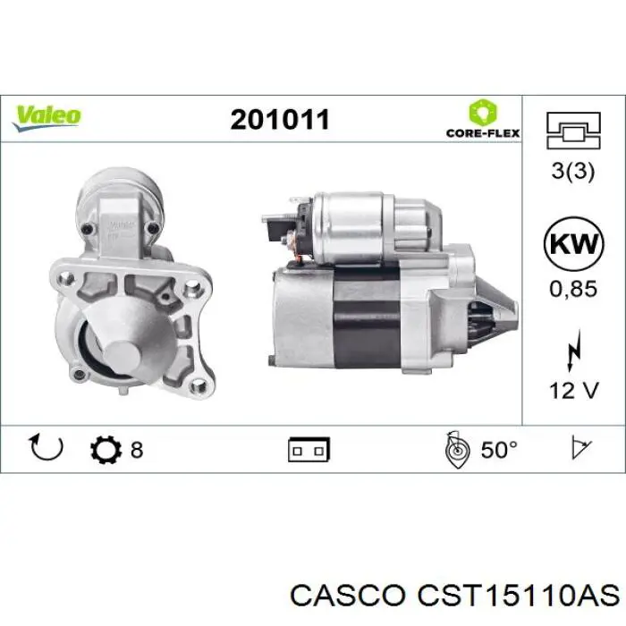 Стартер CST15110AS Casco