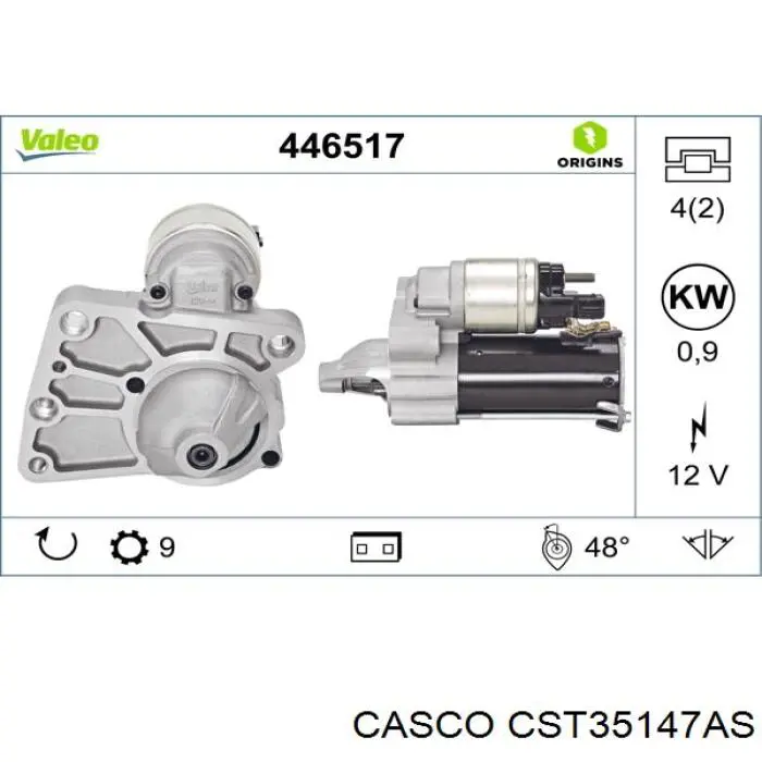 Стартер CST35147AS Casco