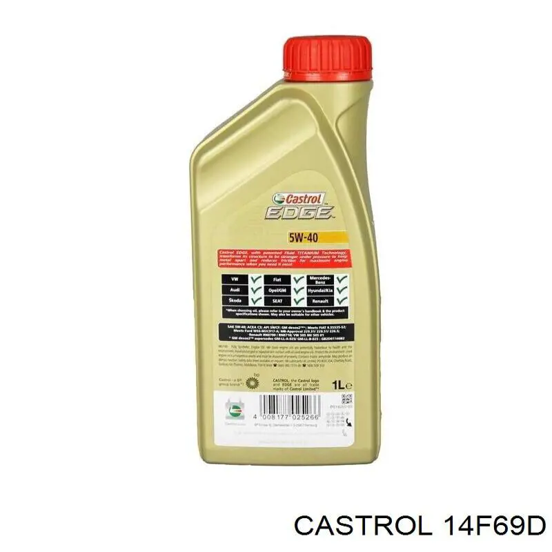 14F69D Castrol Масло двигателя