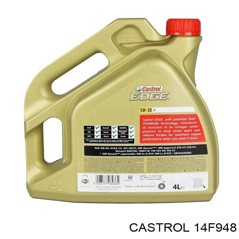 Купить 14F948 Castrol Моторное масло для дизеля
