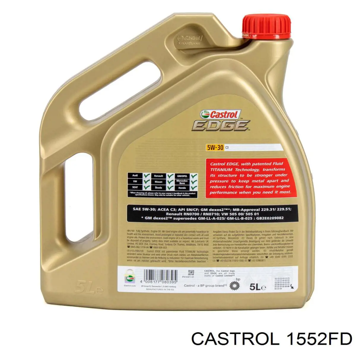 Моторное масло 1552FD Castrol