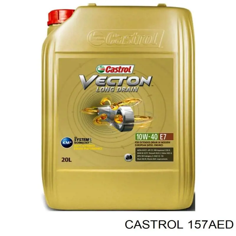 Моторное масло Castrol Vecton Long Drain 10W-40 Синтетическое 20л (157AED)