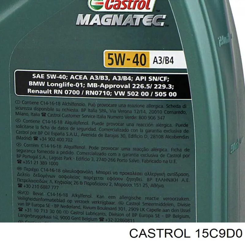 Купить 15C9D0 Castrol Моторное масло для дизеля