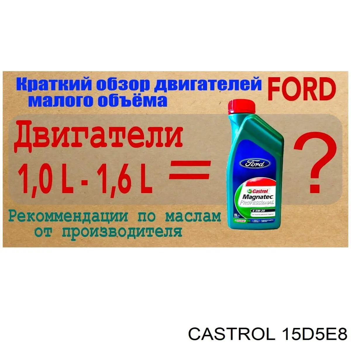 Моторное масло 15D5E8 Castrol
