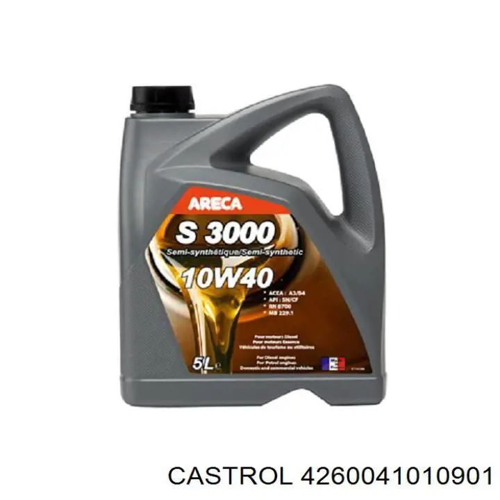 Моторное масло Castrol Magnatec A3/B4 10W-40 Полусинтетическое 4л (4260041010901)