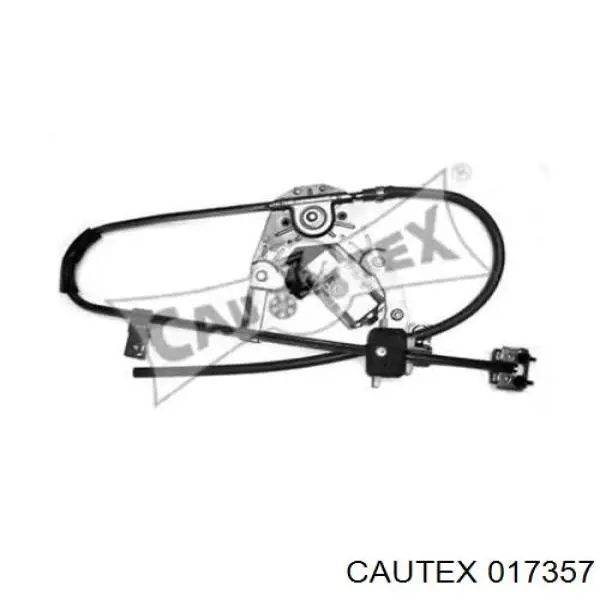 017357 Cautex mecanismo de acionamento de vidro da porta traseira direita